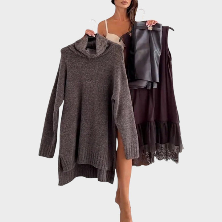 SARA™ | CONJUNTO DE JERSEY Y VESTIDO
