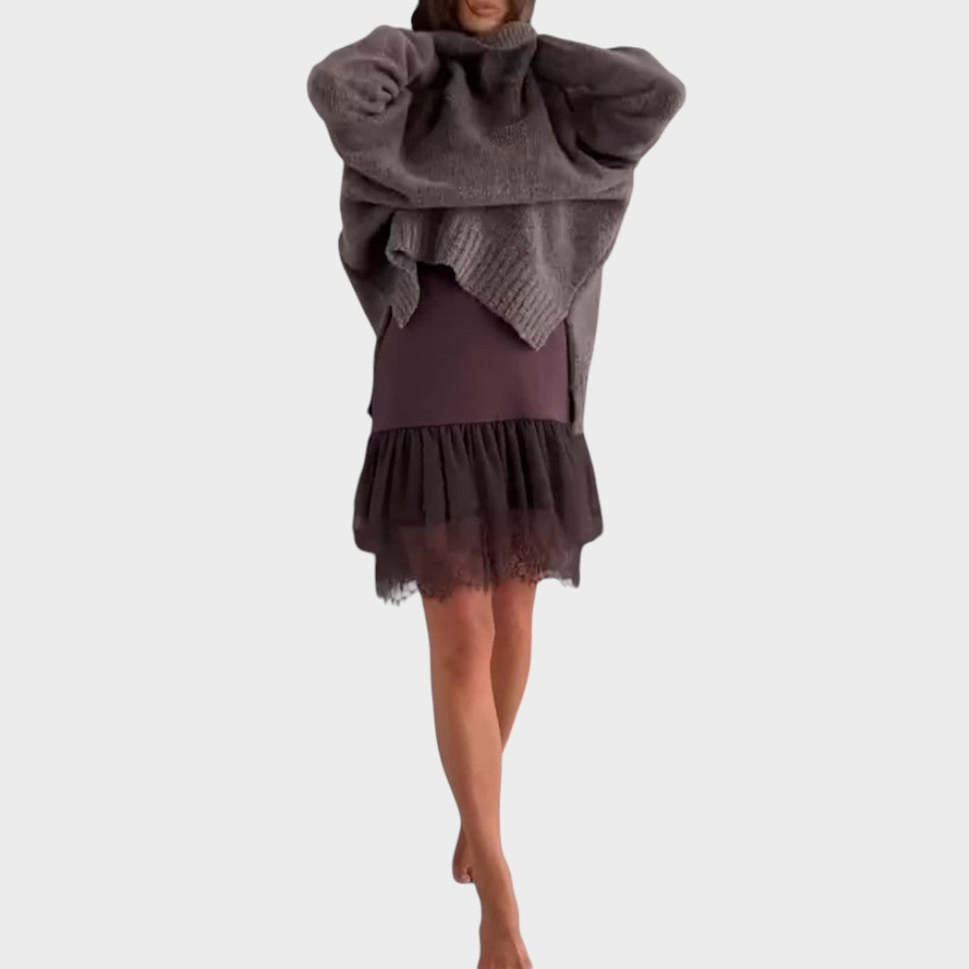 SARA™ | CONJUNTO DE JERSEY Y VESTIDO