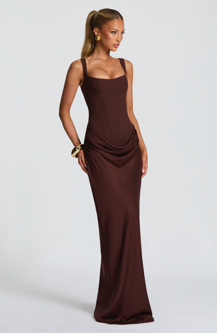 ELENA™ | VESTIDO MAXI CON FORMA DE RELOJ DE ARENA