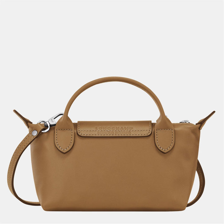 Mini bolso de cuero Longchamp - Marrón