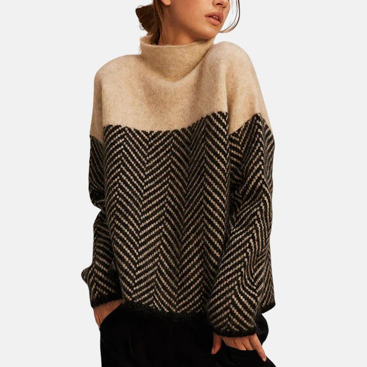 LUCÍA™ | SÚETER DE CUELLO ALTO DE ALGODÓN