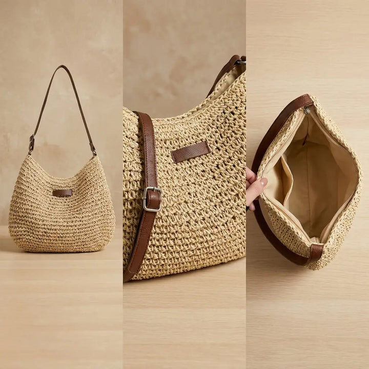 Bolso Bandolera de Rafia Valens