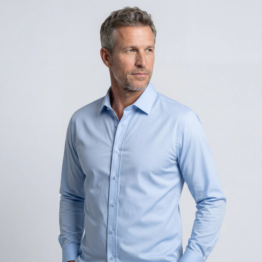 Camisa antiarrugas de corte ajustado