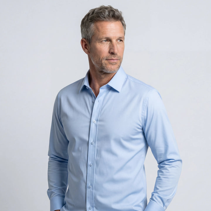 Camisa antiarrugas de corte ajustado