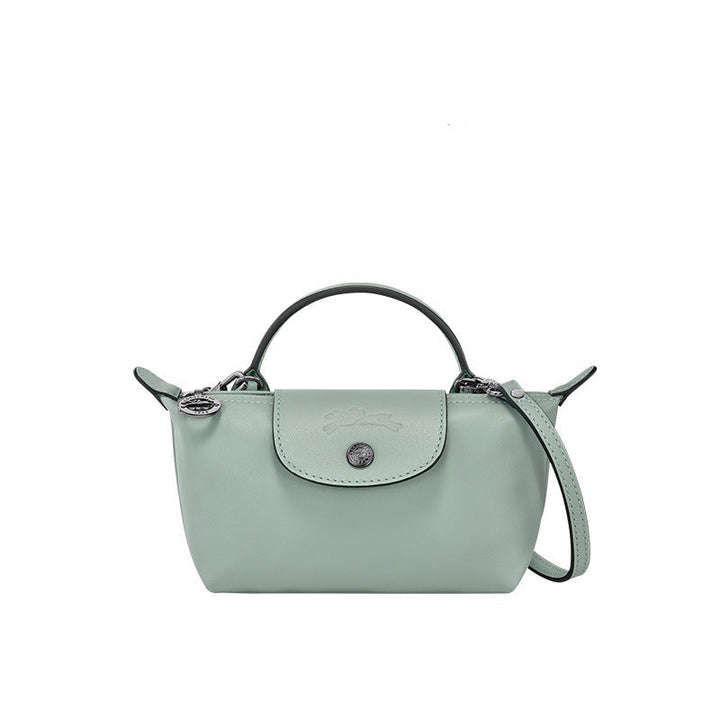 Bolso Longchamp de cuero mini - azul claro