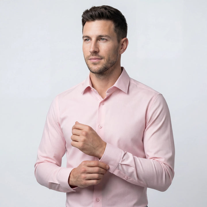 Camisa antiarrugas de corte ajustado