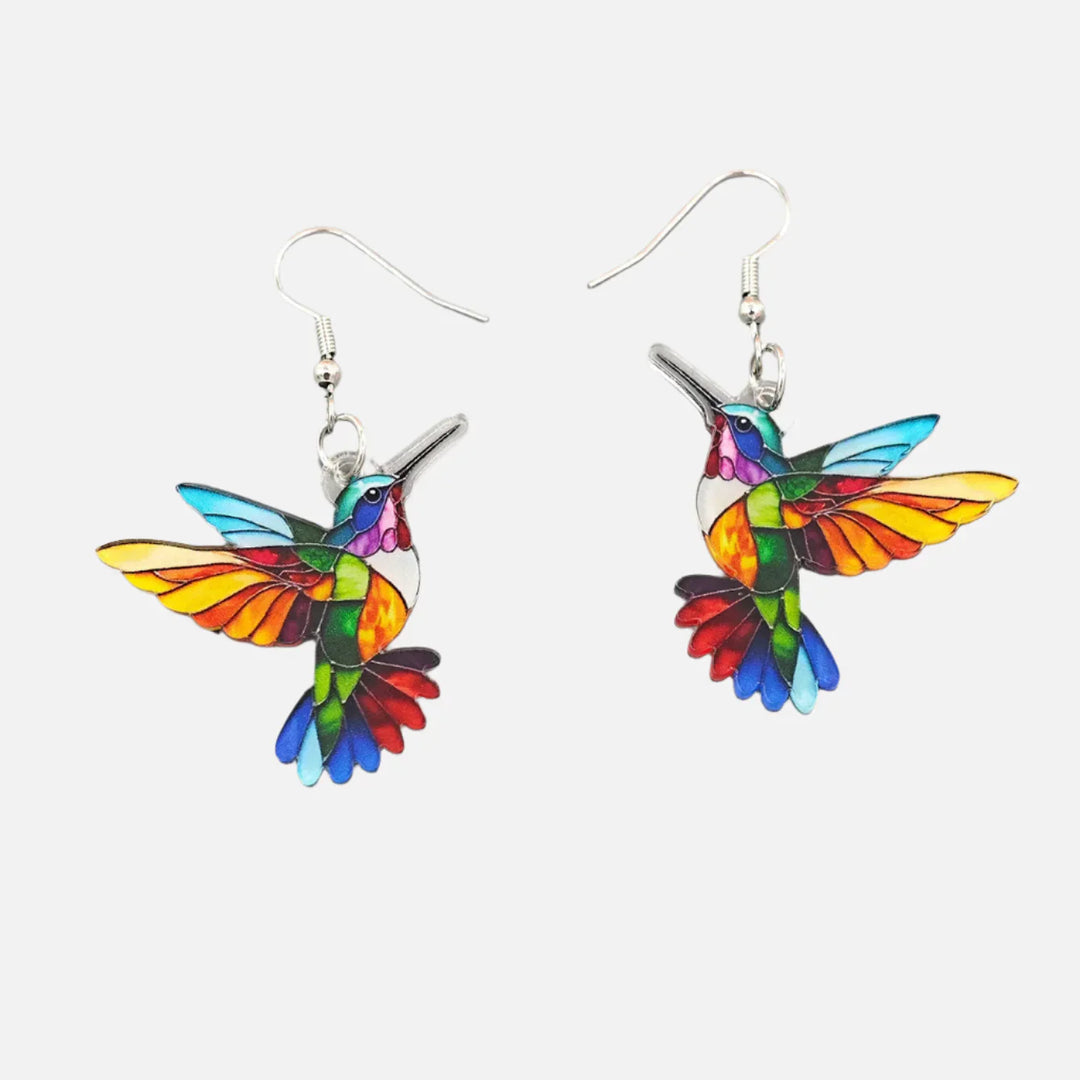 Eli™ | Pendientes colgantes con diseño de colibrí