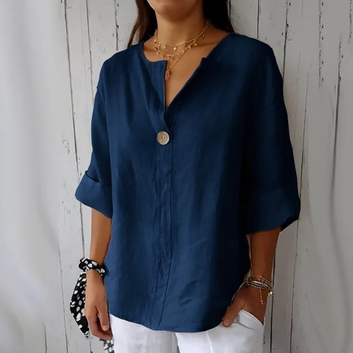 VEITCHE  Blusa de mujer con escote en V