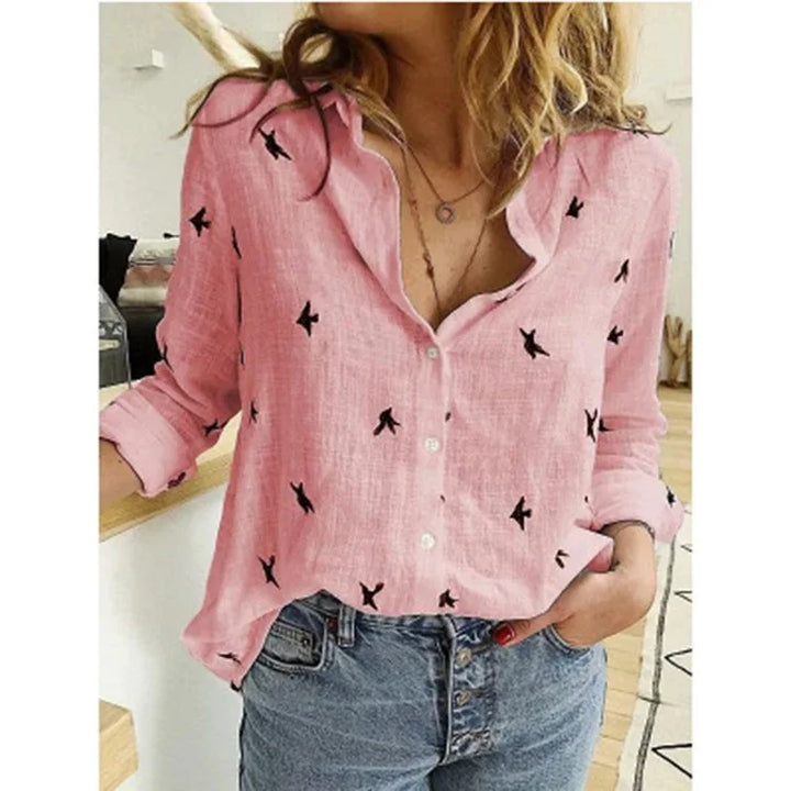 Elegantes camisas de algodón y lino para mujer