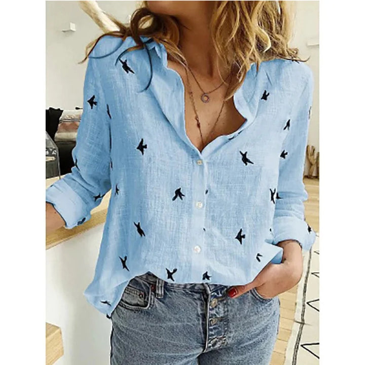 Elegantes camisas de algodón y lino para mujer