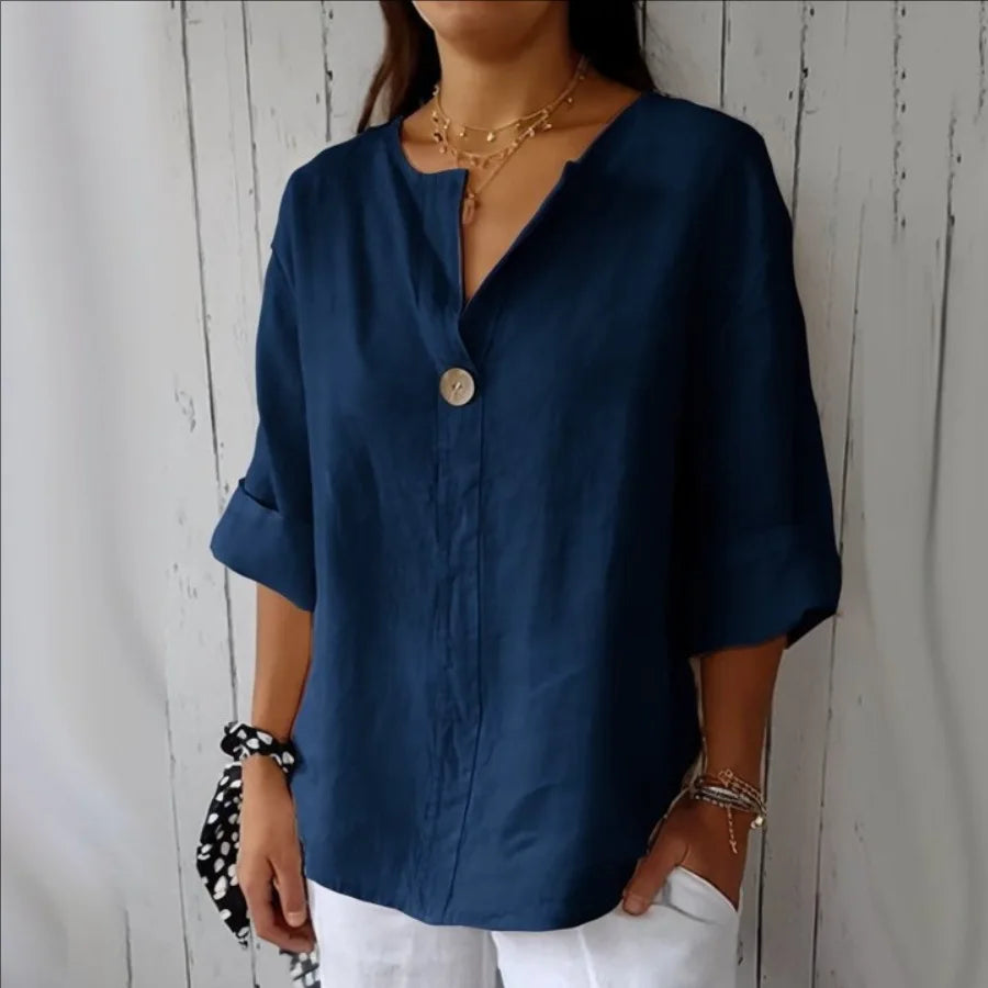 VEITCHE  Blusa de mujer con escote en V