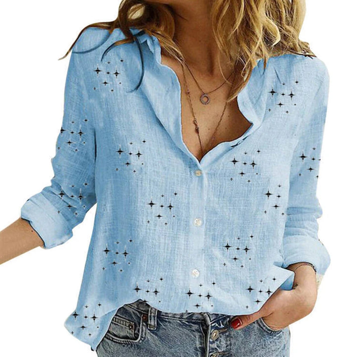 Elegantes camisas de algodón y lino para mujer