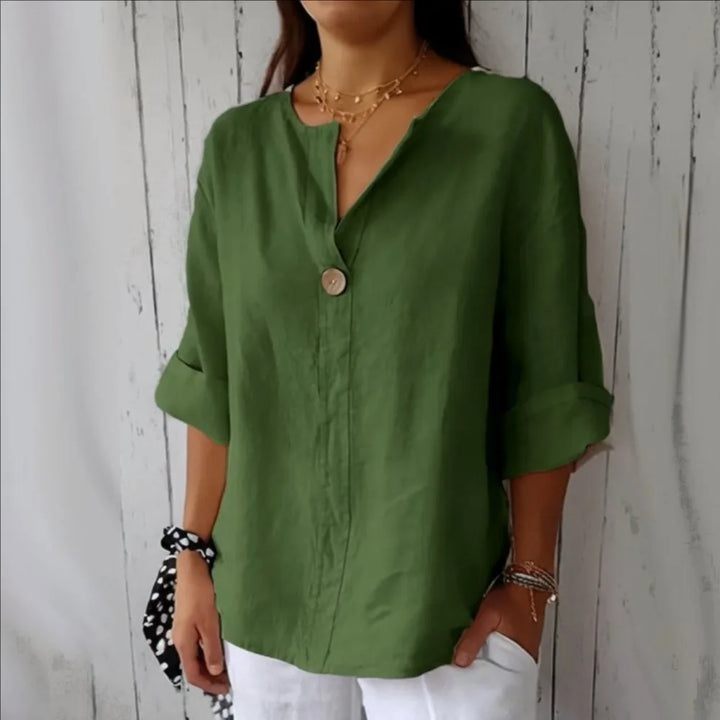 VEITCHE  Blusa de mujer con escote en V