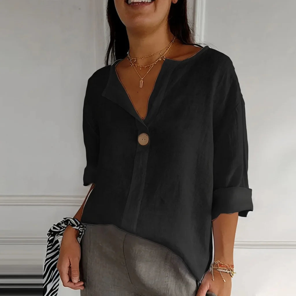 VEITCHE  Blusa de mujer con escote en V