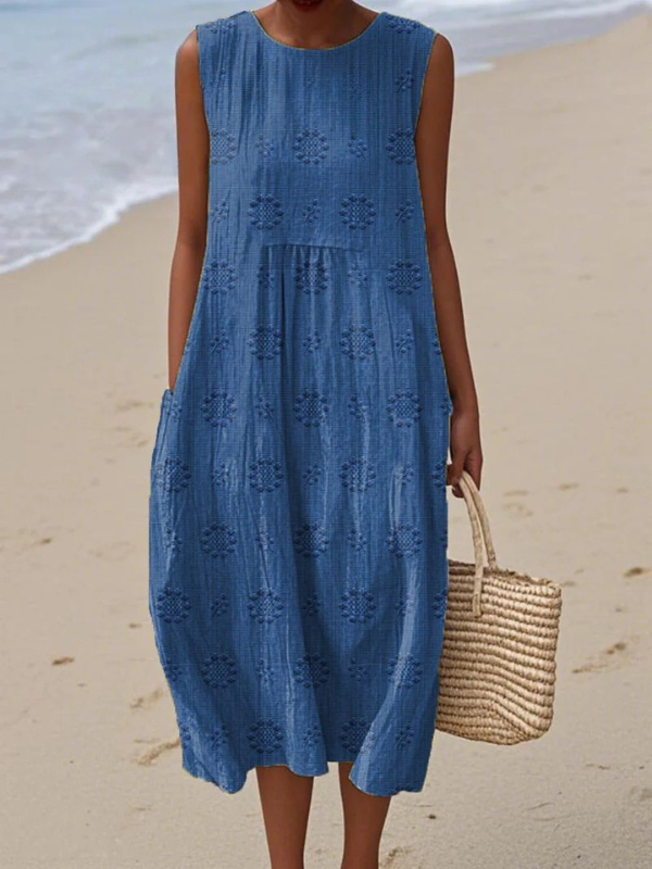 Sandra | Vestido midi estampado